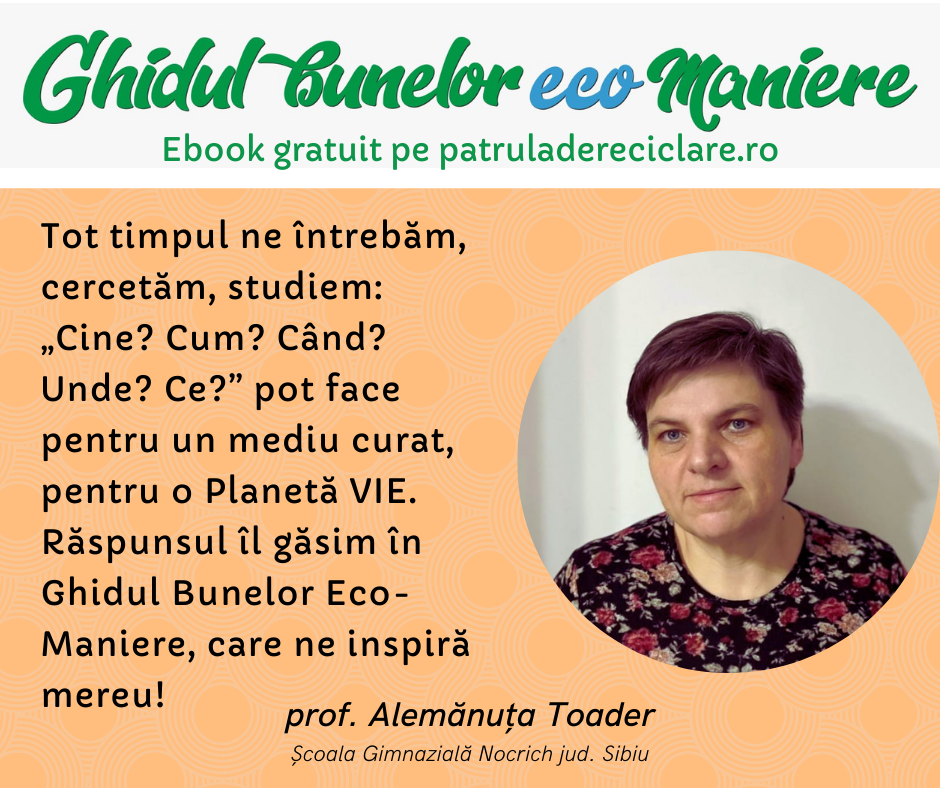 activități practice de mediu la școală, Scoala Nocrich, prof. Alemănuța Toader, interviu Radio România Actualități